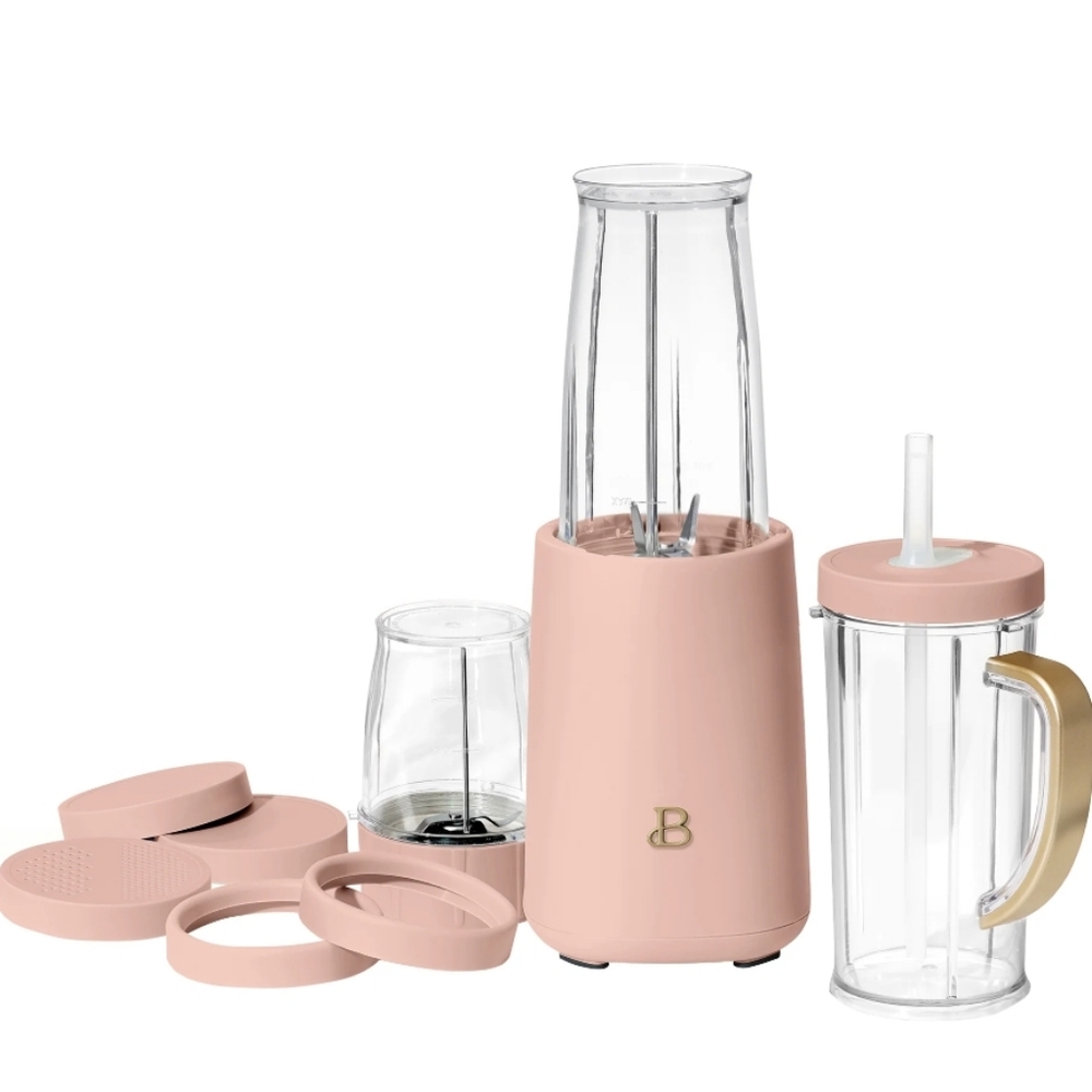 💕 New Beautiful Elegant Pink Personal Blender 240W 12 Piece Set